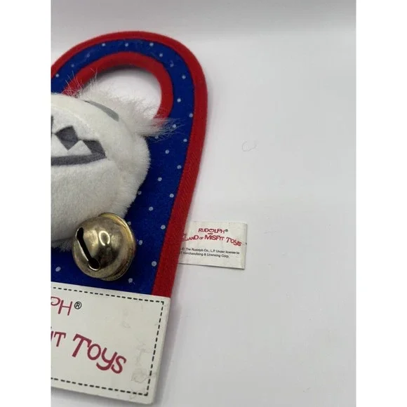 Rudolph Abominable Snowman Door Knob Decoration With Bell Christmas - Picture 5 of 5